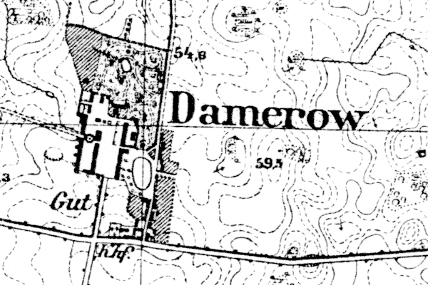 Map of Damerow