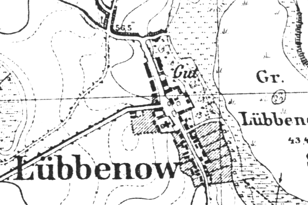 Map of Lübbenow