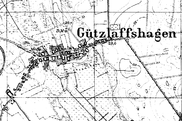 Map of Gützlaffshagen