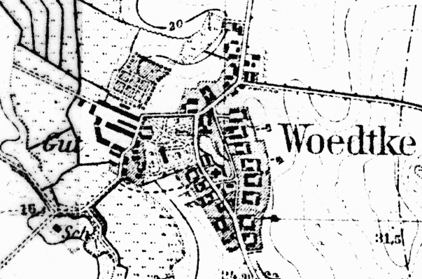Map of Woedtke