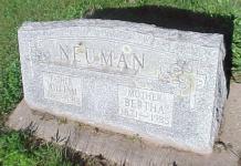 William & Bertha Neuman Grave marker