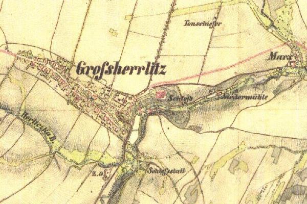 Map of Groß Herrlitz