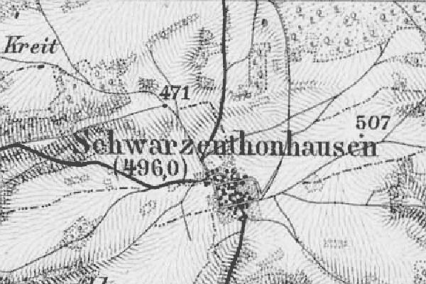 Map of Schwarzenthonhausen