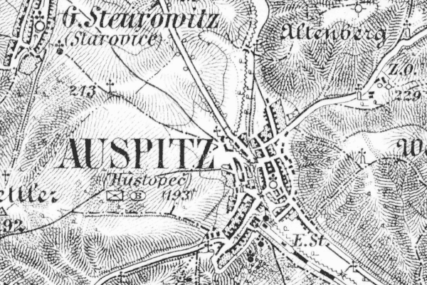 Map of Auspitz