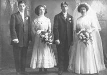 John Meyer - Bertha Kolbe Wedding with Attendants