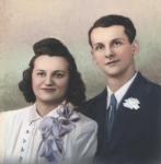Walter Henning and Margaret Metz on Wedding Day