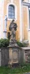 Statue Outside Eckersdorf Church